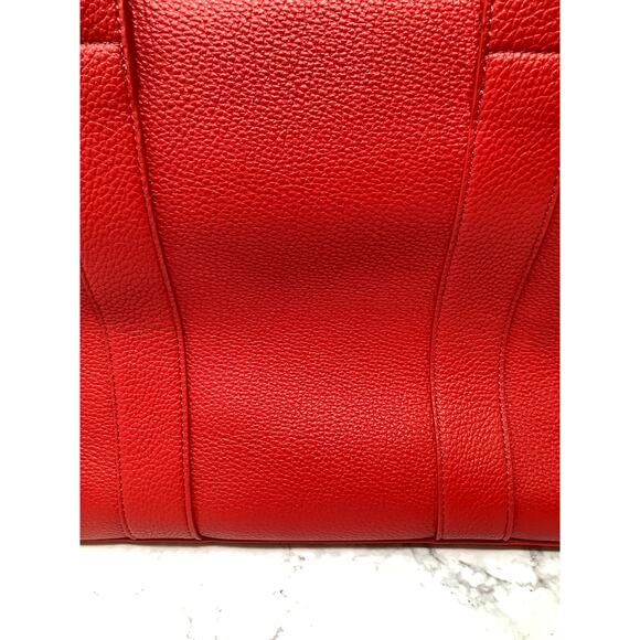 Marc Jacobs Women's True Red The Leather Medium Tote Bag Crossbody Handbag I3-4 - Picture 6 of 9